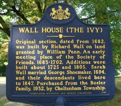 Wall House (The Ivy) Marker image. Click for full size.