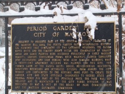 Period Garden Park Marker image. Click for full size.