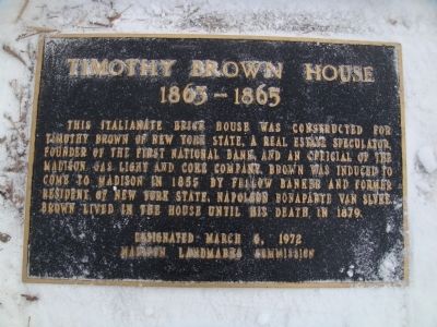 Timothy Brown House Marker image. Click for full size.