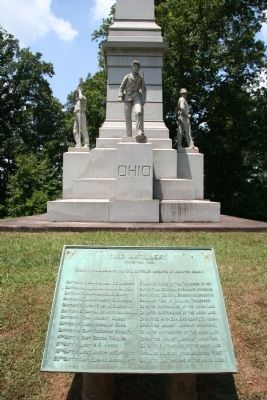 Ohio Artillery. Marker. Click for full size. Ohio Artillery. Marker image. Click for full size.