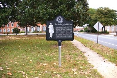 Captain Hardy Smith House Marker -- Side 1 image. Click for full size.