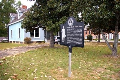 Captain Hardy Smith House Marker -- Side 1 image. Click for full size.