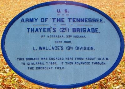 Thayer's Brigade Marker image. Click for full size.