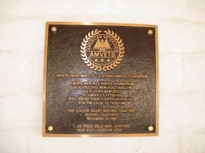 AMVETS Dedication Plaque image. Click for full size.