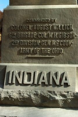 32nd Indiana Infantry Marker image. Click for full size.