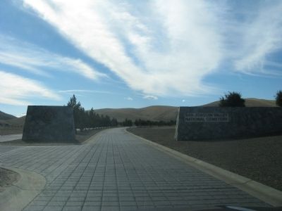 Entrance to the Cemetery image. Click for full size.