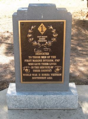 First Marine Division – FMF Memorial Marker image. Click for full size.