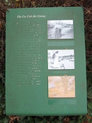 The Cos Cob Art Colony Marker image. Click for full size.