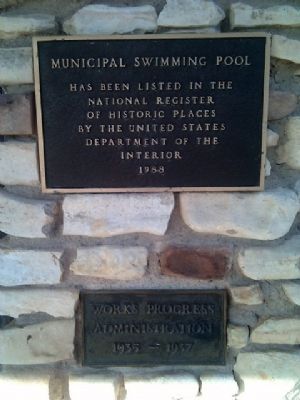 Additional Markers at Municipal Swimming Pool image. Click for full size.