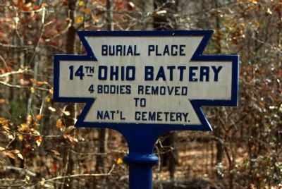14th Ohio Battery Marker image. Click for full size.