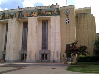 Will Rogers Coliseum and Herbert M. Hinckley Marker image. Click for full size.