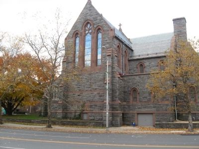 St. John's Episcopal Church and Marker. Click for full size. St. John's Episcopal Church and Marker image. Click for full size.