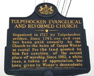 Tulpehocken Evangelical and Reformed Church Marker image. Click for full size.