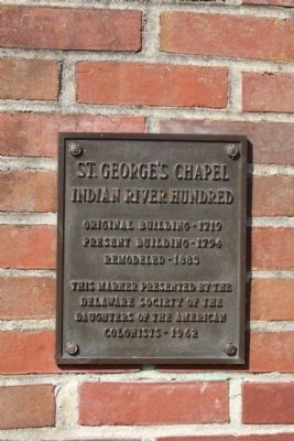 St. Georges Chapel Marker. Click for full size. St. Georges Chapel Marker image. Click for full size.