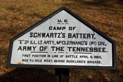 Camp of Schwartz's Battery Marker image. Click for full size.