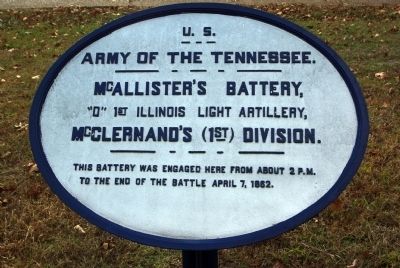 McAllister's Battery Marker. Click for full size. McAllister's Battery Marker image. Click for full size.