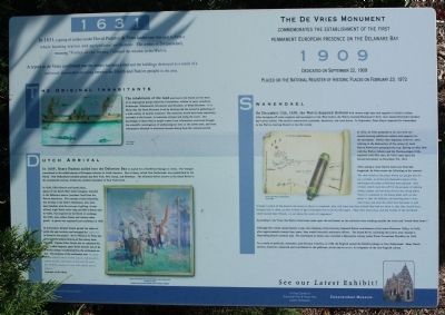 The De Vries Monument Marker image. Click for full size.