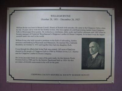 William Irvine Marker. Click for full size. William Irvine Marker image. Click for full size.