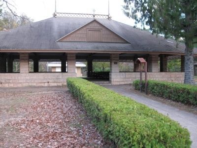 Marker and Picnic Pavilion. Click for full size. Marker and Picnic Pavilion image. Click for full size.
