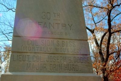 30th Indiana Infantry Marker image. Click for full size.