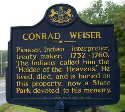 Conrad Weiser Marker image. Click for full size.