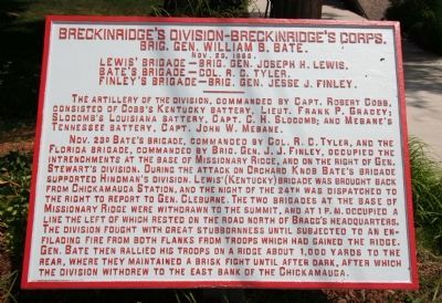 Breckinridge's Division-Breckinridge's Corps. Marker image. Click for full size.