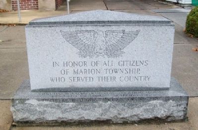 Marion Township Veterans Memorial image. Click for full size.