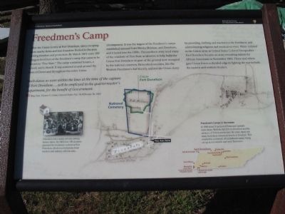 Freedmen's Camp Marker image. Click for full size.