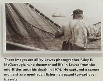 Menhaden Fisheries Marker, upper right picture. Click for full size. Menhaden Fisheries Marker, upper right picture image. Click for full size.