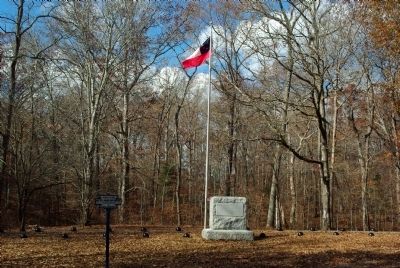 Confederate Burial Trench Marker. Click for full size. Confederate Burial Trench Marker image. Click for full size.