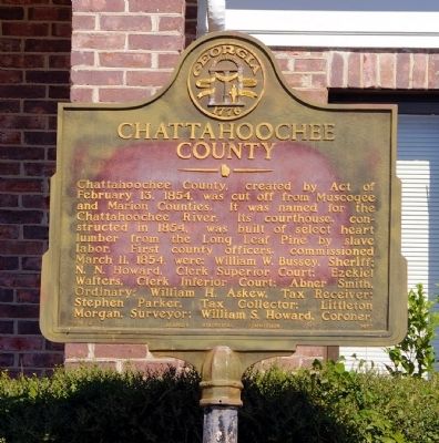 Chattahoochee County Marker image. Click for full size.
