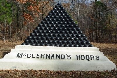 McClernand's Headquarters Marker image. Click for full size.