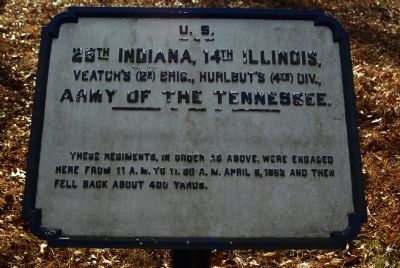 25th Indiana - 14th Illinois Marker image. Click for full size.