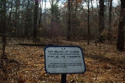 25th Indiana - 14th Illinois Marker image. Click for full size.