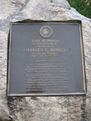 Charles E. Rowell Marker image. Click for full size.