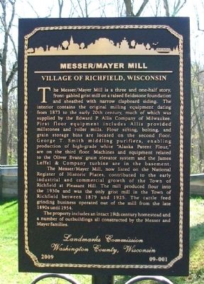 Messer/Mayer Mill Marker image. Click for full size.