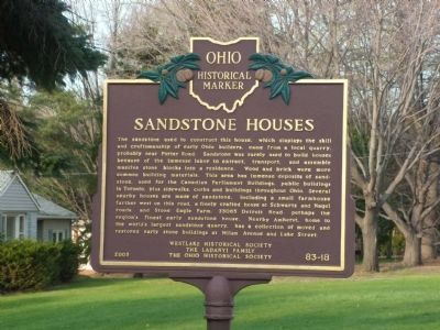 The Weston House / Sandstone Houses Marker image. Click for full size.