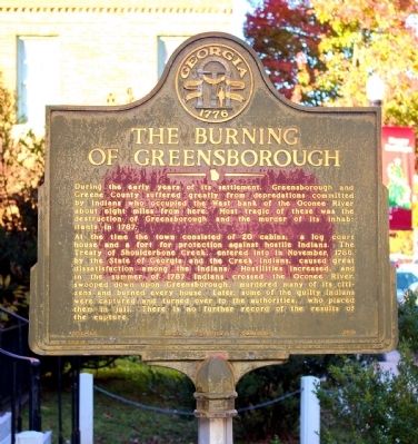 The Burning of Greensborough Marker image. Click for full size.