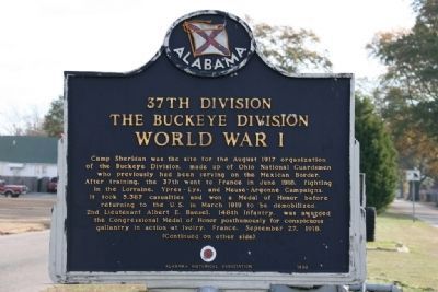37th Division The Buckeye Division Marker (Side A) image. Click for full size.