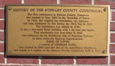 History of the Stewart County Courthouse Marker image. Click for full size.