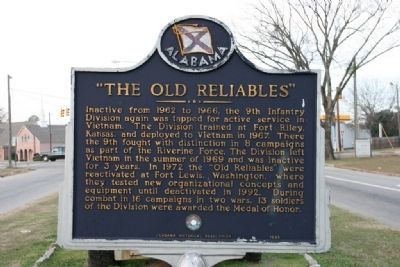 9th Infantry Division / “The Old Reliables” Marker (Side B) image. Click for full size.