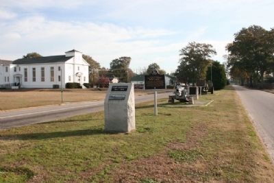 Camp Sheridan Site and The Boylston United Methodist Church on the far left. image. Click for full size.