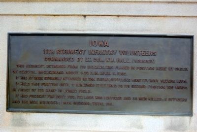 11th Iowa Infantry Marker image. Click for full size.