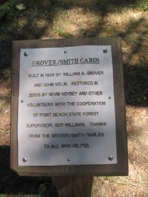 Grover/Smith Cabin Marker image. Click for full size.