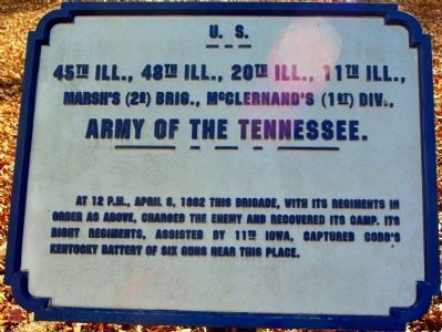 Marsh's Brigade Marker. Click for full size. Marsh's Brigade Marker image. Click for full size.