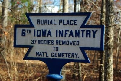 6th Iowa Infantry Marker. Click for full size. 6th Iowa Infantry Marker image. Click for full size.