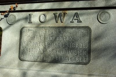 6th Iowa Infantry Marker image. Click for full size.