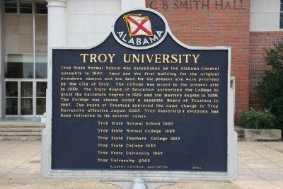 Troy University Marker image. Click for full size.