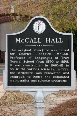 McCall Hall Marker image. Click for full size.