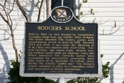 Rodgers School Marker image. Click for full size.